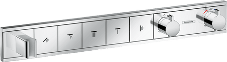 Hansgrohe Rainselect Thermostatic Mixer For Concealed Installation For 5 Outlets - Chrome - 15358000 - TAP 'N' SHOWER