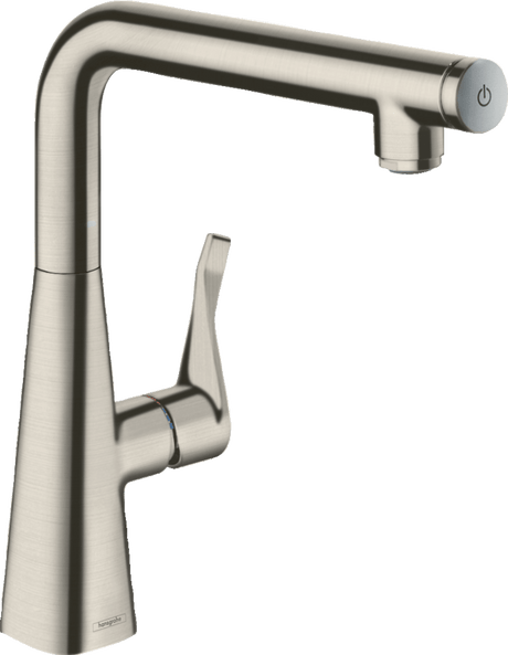 Hansgrohe Metris Select M71 Single Lever Kitchen Mixer 260 Single Spray Mode - Stainless Steel - 14847000 - TAP 'N' SHOWER