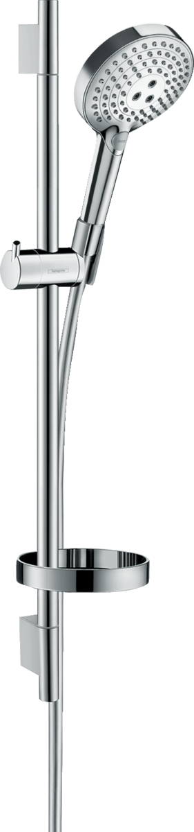 Hansgrohe Raindance Select S Shower Set 120 3jet Powderrain With Shower Bar 650 mm And Soap Dish - Chrome - 27654000 - TAP 'N' SHOWER