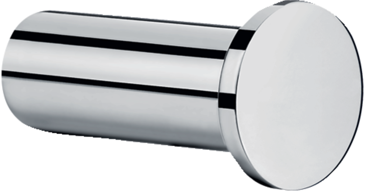 Hansgrohe Logis Universal Towel Hook in sleek chrome finish with durable, modern design for bathroom decor.