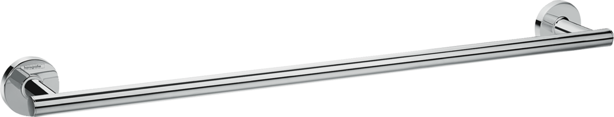 Hansgrohe Logis Universal chrome towel holder with sleek, durable design and easy DIY installation