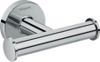 Hansgrohe Logis Universal Towel Hook Double - Chrome - 41725000 - TAP 'N' SHOWER
