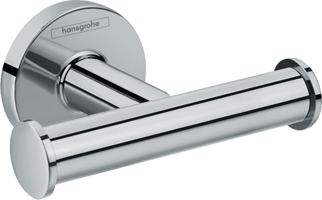 Hansgrohe Logis Universal Towel Hook Double - Chrome - 41725000 - TAP 'N' SHOWER