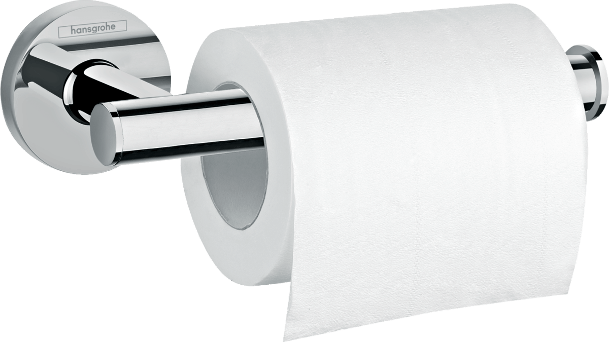 Hansgrohe Logis Universal Toilet Roll Holder Without Cover - Chrome - 41726000 - TAP 'N' SHOWER
