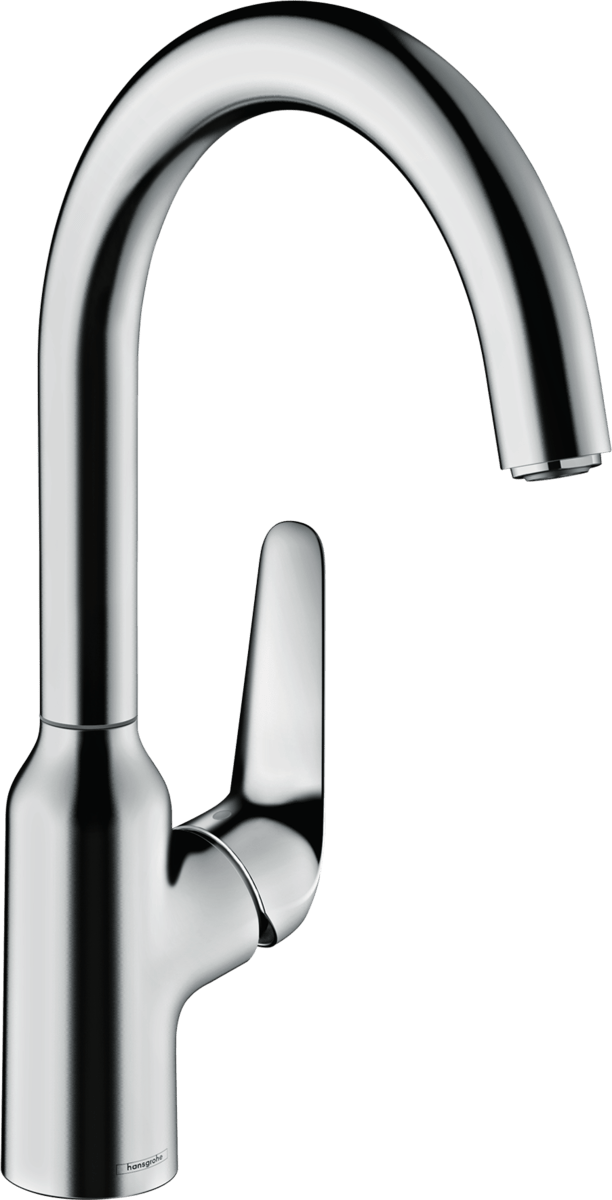 Hansgrohe Focus M42 Single Lever Kitchen Mixer 220 Single Spray Mode - Chrome - 71802000 - TAP 'N' SHOWER