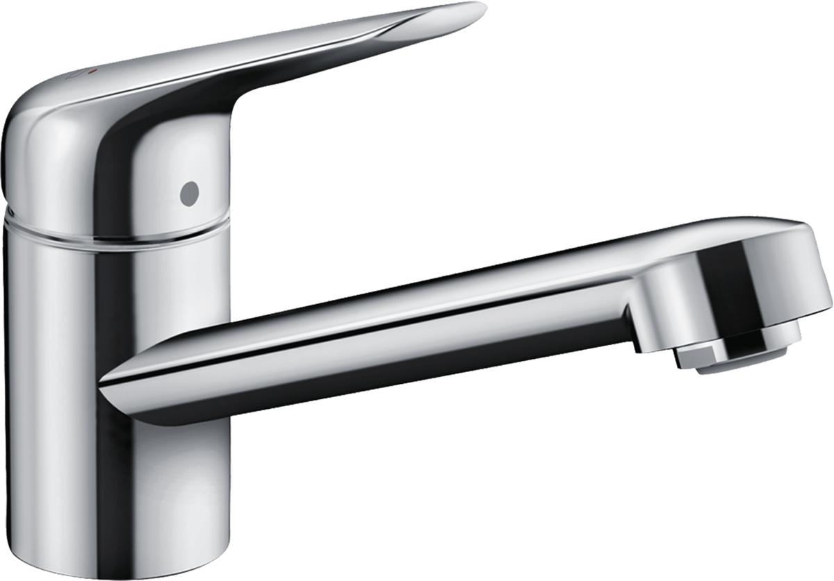 Hansgrohe Focus M42 Single Lever Kitchen Mixer 100 Coolstart Ecosmart Single Spray Mode - Chrome - 71809000 - TAP 'N' SHOWER