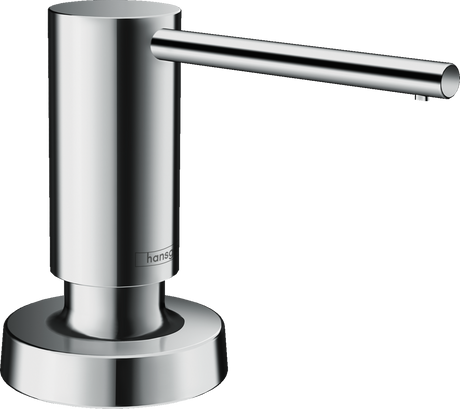 Hansgrohe A51 Soap Dispenser in chrome with sleek, modern design and wall-mounted functionality