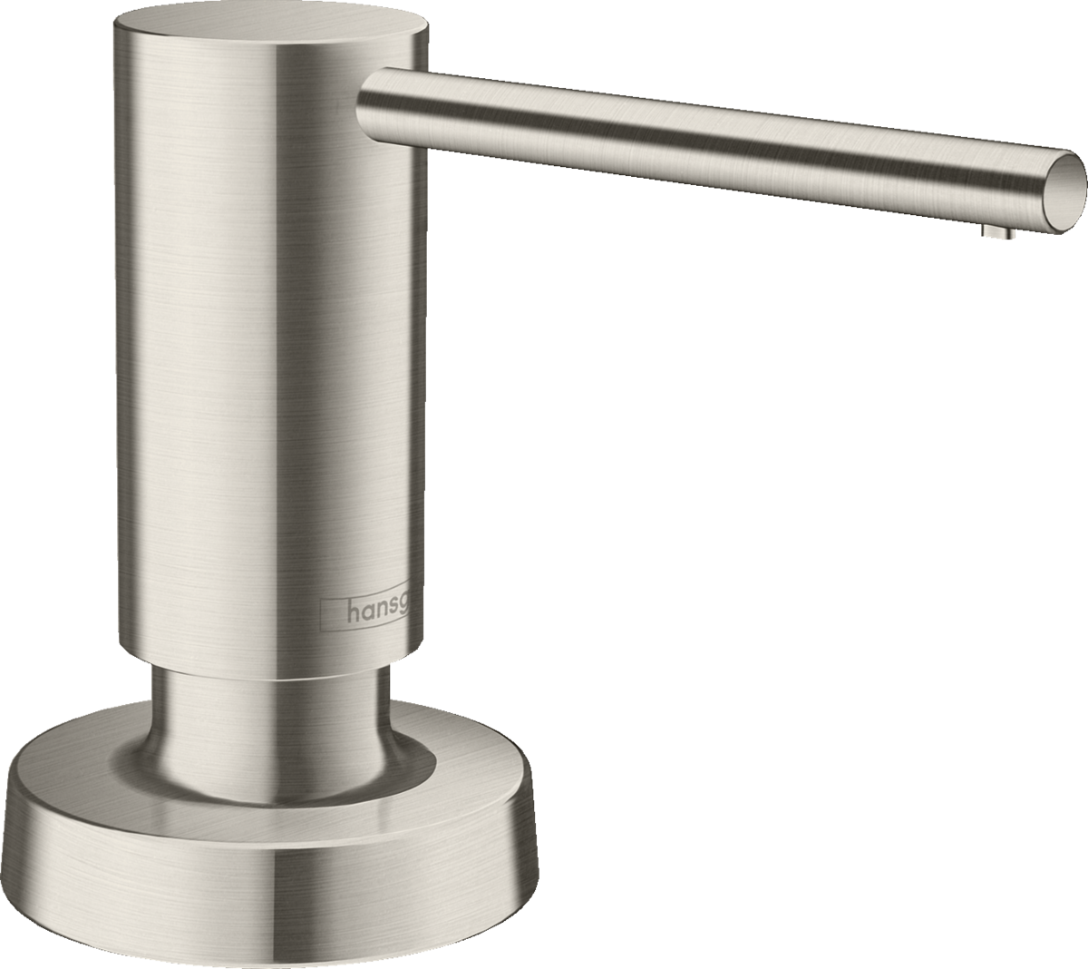 Hansgrohe A51 Soap Dispenser in stainless steel with sleek modern design and durable rust-proof construction