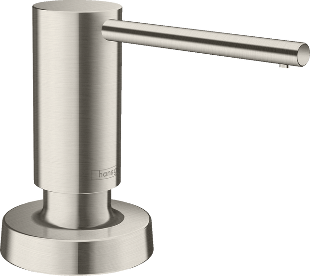 Hansgrohe A51 Soap Dispenser in stainless steel with sleek modern design and durable rust-proof construction