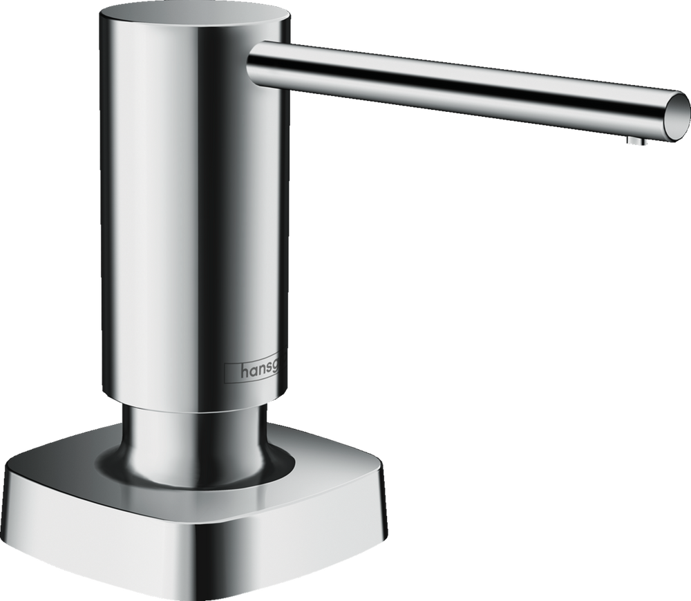 Hansgrohe A71 Soap Dispenser chrome finish sleek modern metal bathroom accessory