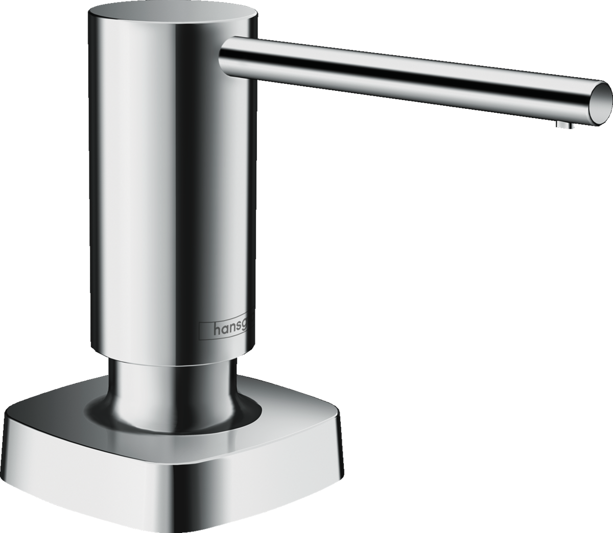 Hansgrohe A71 Soap Dispenser chrome finish sleek modern metal bathroom accessory