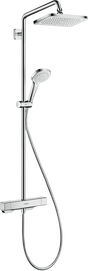 Hansgrohe Croma E Showerpipe 280 1jet With Thermostat - Chrome - 27630000 - TAP 'N' SHOWER