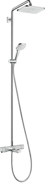 Hansgrohe Croma E Showerpipe 280 1jet With Bath Thermostat - Chrome - 27687000 - TAP 'N' SHOWER