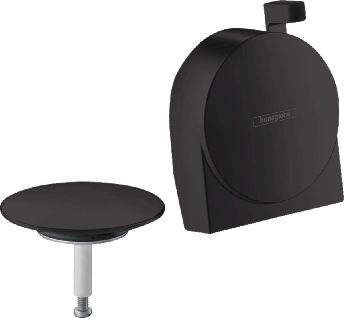 Hansgrohe Exafill S Finish Set Bath Filler Waste And Overflow Set - Matt Black - 58117670 - TAP 'N' SHOWER