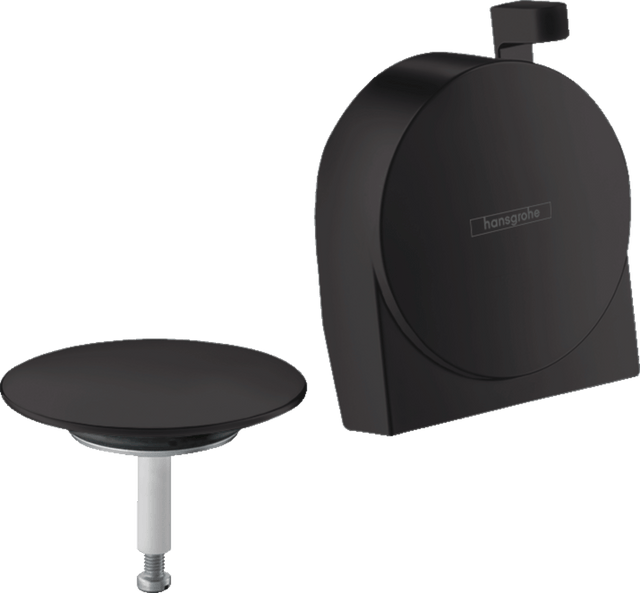 Hansgrohe Exafill S Finish Set Bath Filler Waste And Overflow Set - Matt Black - 58117670 - TAP 'N' SHOWER