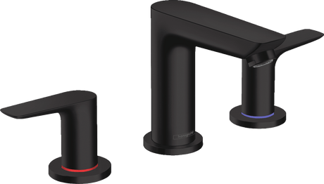 Hansgrohe Talis E 3 - hole Basin Mixer With Pop - up Waste - Matt Black - 71733670 - TAP 'N' SHOWER