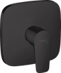 Hansgrohe Talis E Single Lever Manual Shower Mixer Soft Cube For Concealed Installation - Matt Black - 71765670 - TAP 'N' SHOWER