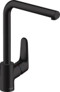 Hansgrohe Focus M41 Single Lever Kitchen Mixer 280 Single Spray Mode - Matt Black - 31817670 - TAP 'N' SHOWER
