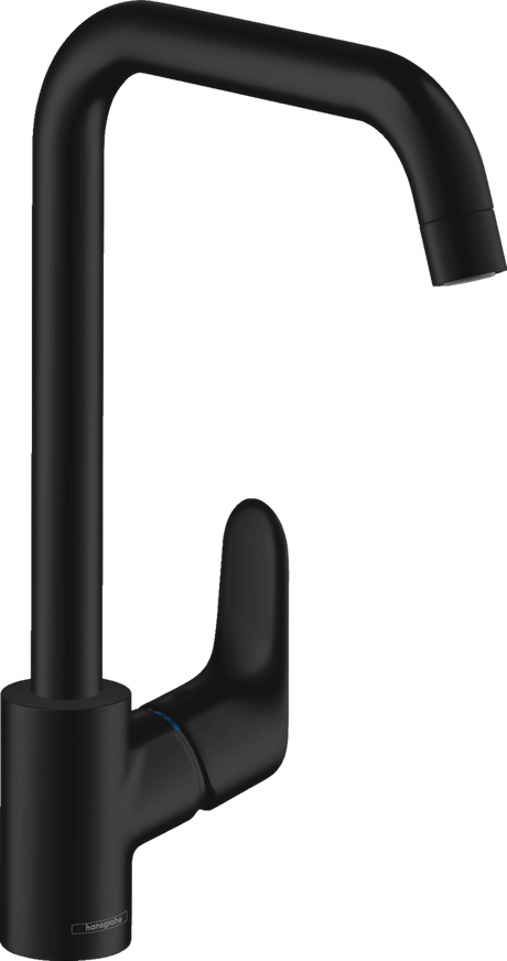 Hansgrohe Focus M41 Single Lever Kitchen Mixer 260 Single Spray Mode - Matt Black - 31820670 - TAP 'N' SHOWER