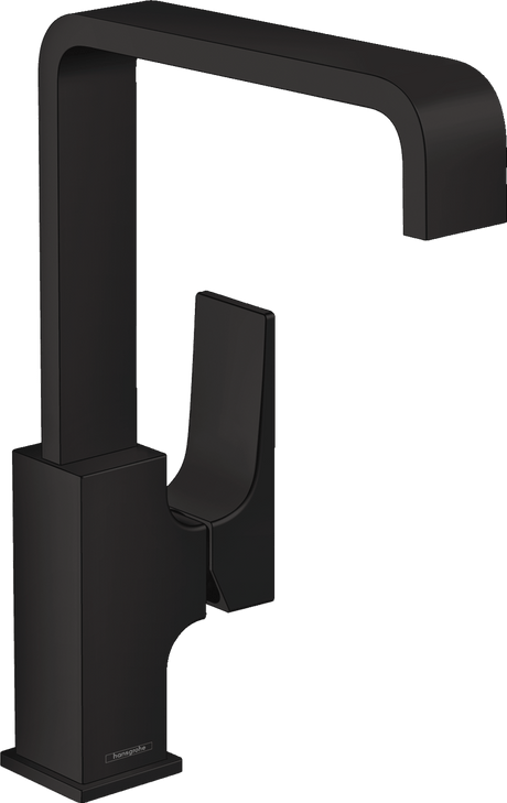 Hansgrohe Metropol Single Lever Basin Mixer 230 with Lever Handle And Push - open Waste - Matt Black - 32511670 - TAP 'N' SHOWER