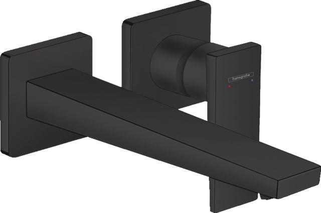 Hansgrohe Metropol Single Lever Basin Mixer with Lever Handle For Concealed Installation with Spout 225mm - Matt Black - 32526670 - TAP 'N' SHOWER
