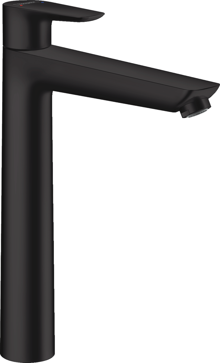 Hansgrohe Talis E Single Lever Basin Mixer 240 with Pop - up Waste - Matt Black - 71716670 - TAP 'N' SHOWER