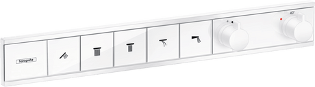 Hansgrohe Rainselect Thermostat For Concealed Installation For 5 Functions - Matt White - 15384700 - TAP 'N' SHOWER