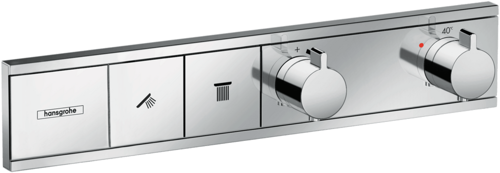 Hansgrohe RainSelect Thermostat For Concealed Installation For 2 Functions - Chrome - 15380000 - TAP 'N' SHOWER