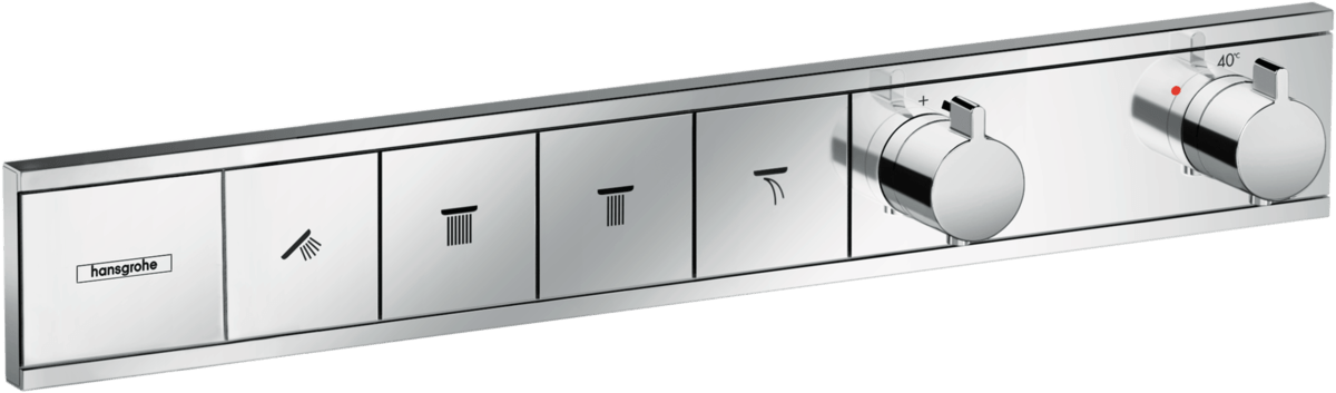 Hansgrohe Rainselect Thermostat For Concealed Installation For 4 Functions - Chrome - 15382000 - TAP 'N' SHOWER