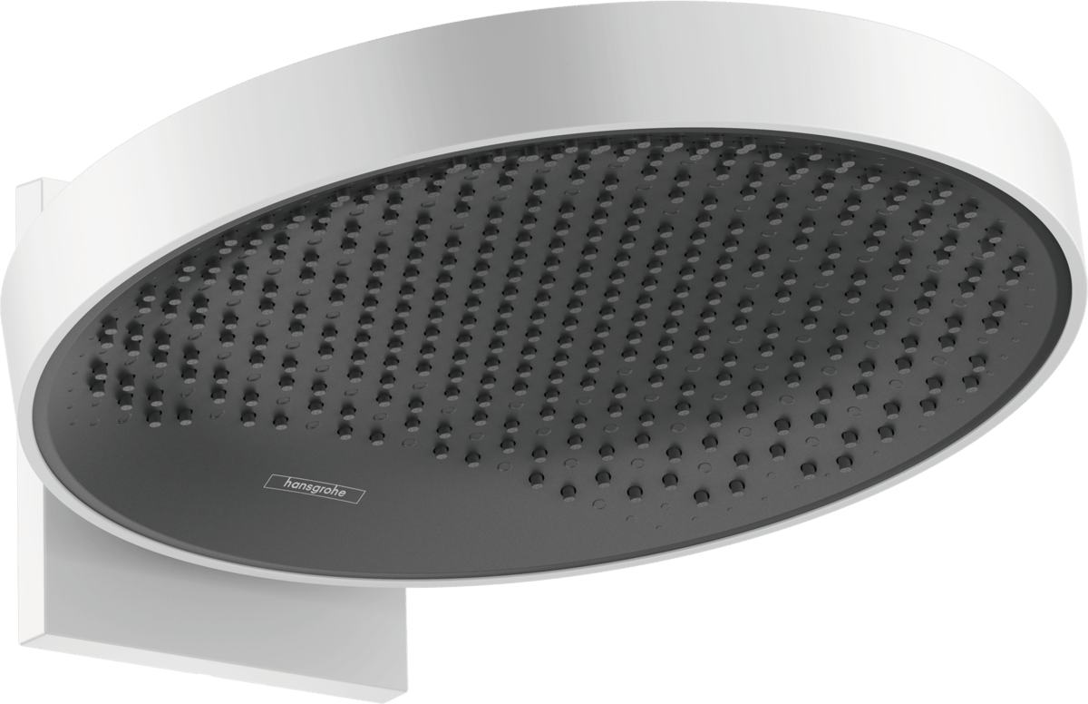 Hansgrohe Rainfinity Overhead Shower 360 1jet With Wall Connector - Matt White - 26230700 - TAP 'N' SHOWER
