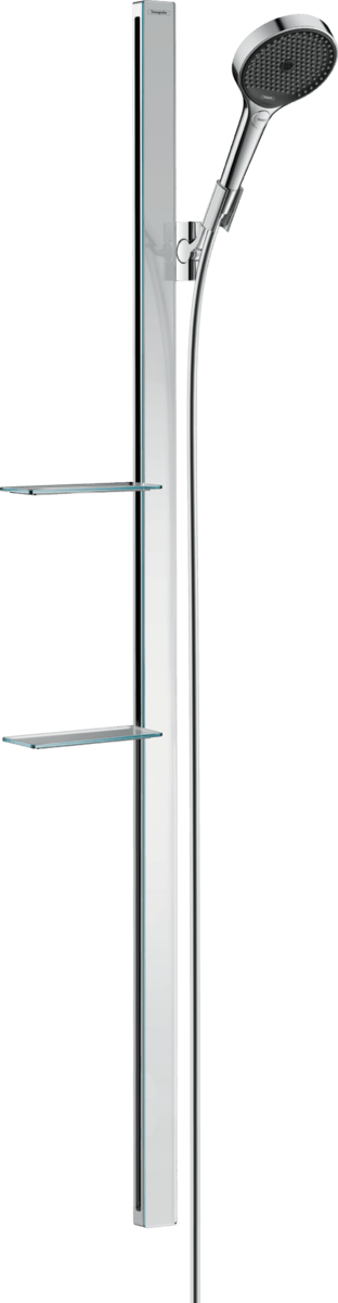 Hansgrohe Rainfinity Shower Set 130 3jet With Shower Bar 1500mm And Shelves - Chrome - 27673000 - TAP 'N' SHOWER