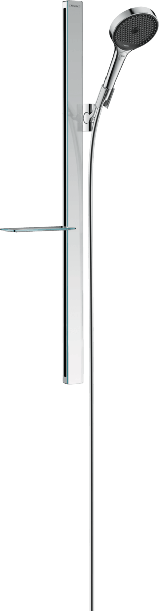 Hansgrohe Rainfinity Shower Set 130 3jet Ecosmart 9 L/min with Shower Bar 90 Cm And Soap Dish - Chrome - 27672000 - TAP 'N' SHOWER