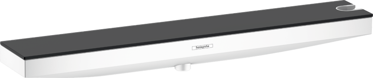 Hansgrohe Rainfinity Wall Outlet Porter 500 With Shower Holder And Shower Shelf Right - Matt White - 26858700 - TAP 'N' SHOWER