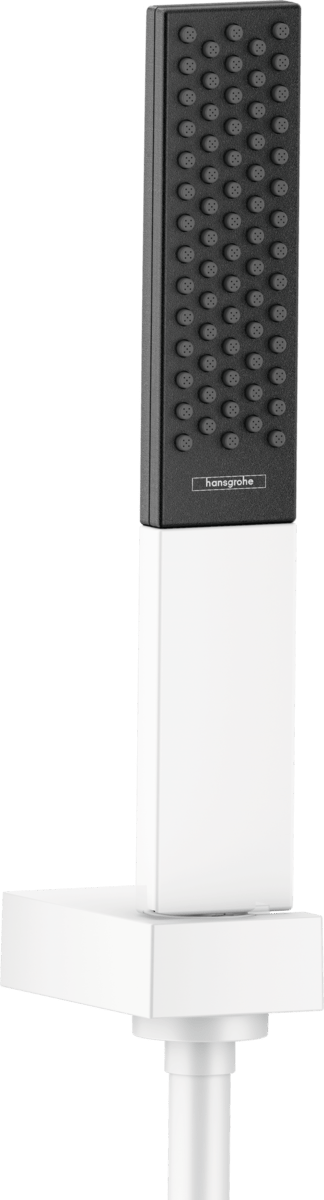 Hansgrohe Rainfinity Shower Holder Set 100 1jet With Shower Hose 1600mm - Matt White - 26856700 - TAP 'N' SHOWER