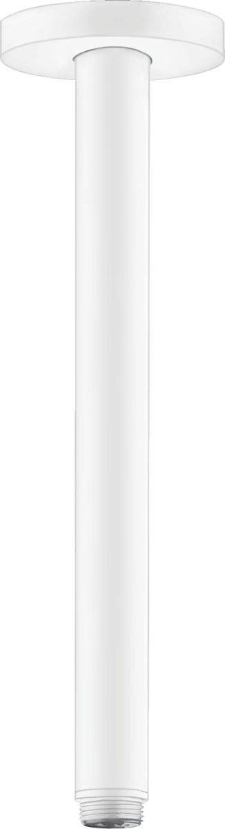 Hansgrohe Ceiling Connector S 300mm - Matt White - 27389700 - TAP 'N' SHOWER