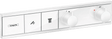 Hansgrohe RainSelect Thermostat For Concealed Installation For 2 Functions - Matt White - 15380700 - TAP 'N' SHOWER