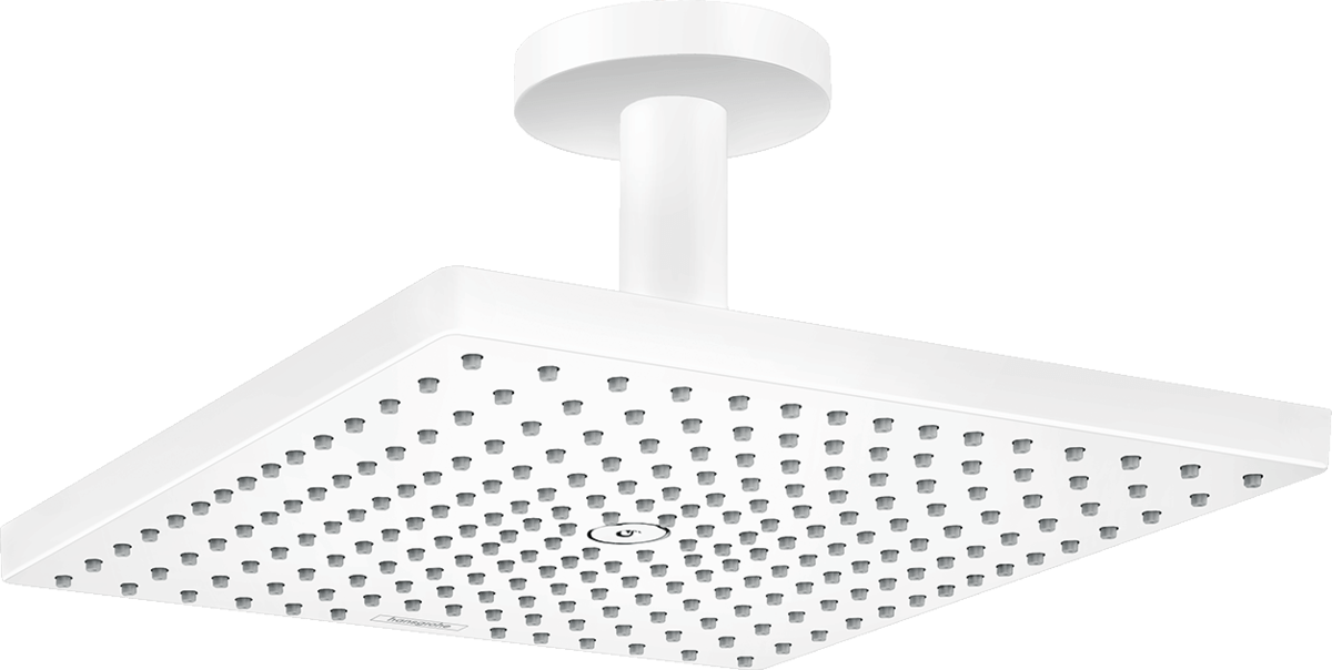 Hansgrohe Raindance E Overhead Shower 300 1jet With Ceiling Connector - Matt White - 26250700 - TAP 'N' SHOWER