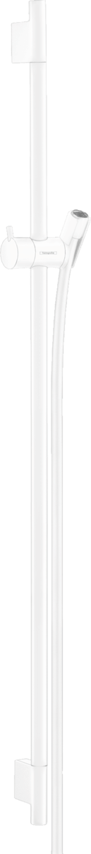 Hansgrohe Unica Shower Rail S Puro 900 mm With Isiflex Shower Hose 1600 mm - Matt White - 28631700 - TAP 'N' SHOWER