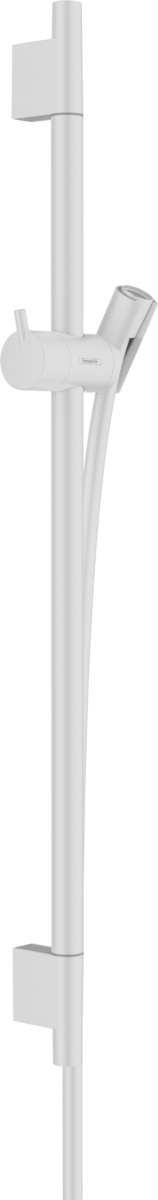 Hansgrohe Unica Shower Rail S Puro 650mm with Isiflex Shower Hose 1600mm - Matt White - 28632700 - TAP 'N' SHOWER