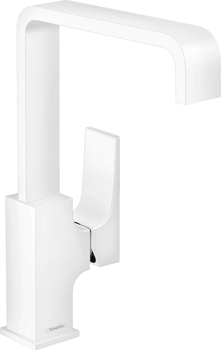 Hansgrohe Metropol Single Lever Basin Mixer 230 with Lever Handle And Push - open Waste - Matt White - 32511700 - TAP 'N' SHOWER