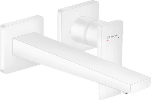 Hansgrohe Metropol Single Lever Basin Mixer with Lever Handle For Concealed Installation with Spout 225mm - Matt White - 32526700 - TAP 'N' SHOWER