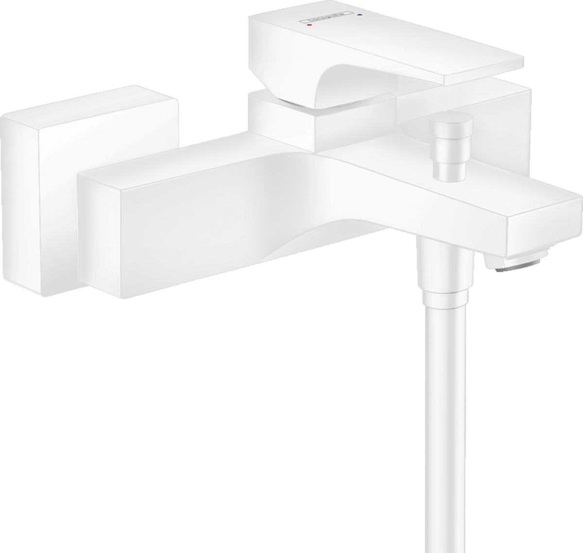 Hansgrohe Metropol Single Lever Manual Bath Mixer For Exposed Installation With Lever Handle - Matt White - 32540700 - TAP 'N' SHOWER