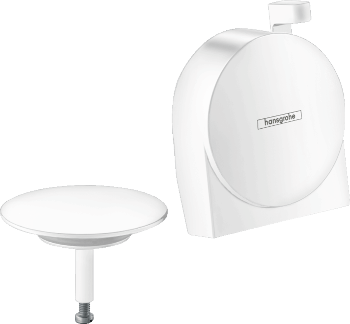 Hansgrohe Exafill S Finish Set Bath Filler Waste And Overflow Set - Matt White - 58117700 - TAP 'N' SHOWER
