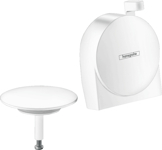 Hansgrohe Exafill S Finish Set Bath Filler Waste And Overflow Set - Matt White - 58117700 - TAP 'N' SHOWER