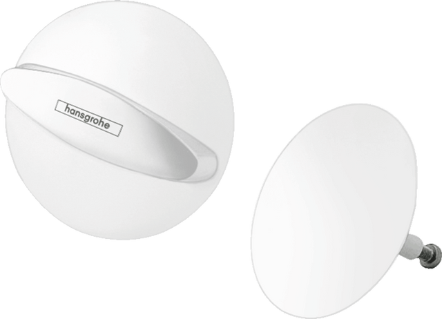 Hansgrohe Flexaplus Finish Set Waste And Overflow Set - Matt White - 58185700 - TAP 'N' SHOWER