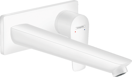 Hansgrohe Talis E Single Lever Basin Mixer For Concealed Installation With Spout 225 mm - Matt White - 71734700 - TAP 'N' SHOWER