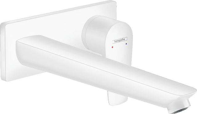Hansgrohe Talis E Single Lever Basin Mixer For Concealed Installation With Spout 225 mm - Matt White - 71734700 - TAP 'N' SHOWER