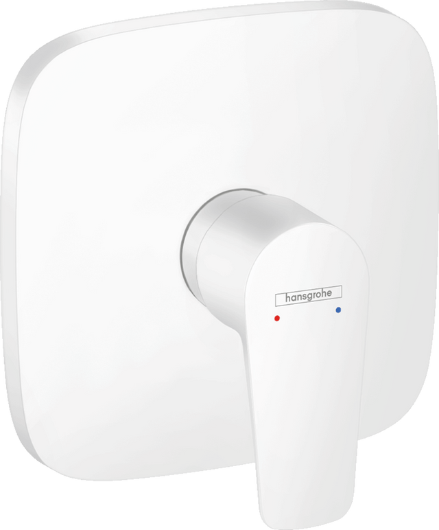 Hansgrohe Talis E Single Lever Manual Shower Mixer Soft Cube For Concealed Installation - Matt White - 71765700 - TAP 'N' SHOWER