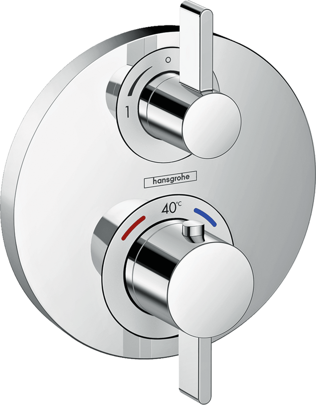 Hansgrohe Ecostat S Thermostatic Mixer For Concealed Installation For 2 Outlets - Chrome - 15790000 - TAP 'N' SHOWER