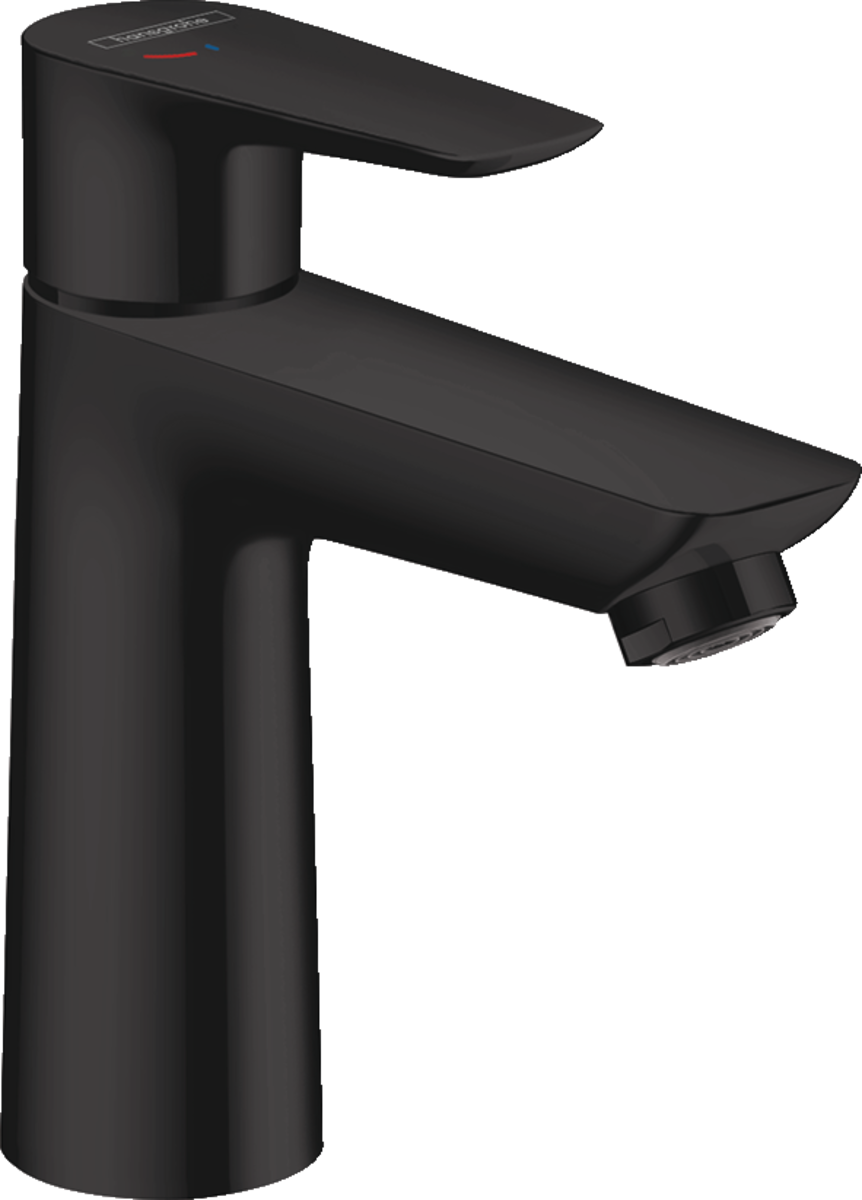 Hansgrohe Talis E Single Lever Basin Mixer 110 Coolstart with Pop-up Waste - Matt Black - 71713670